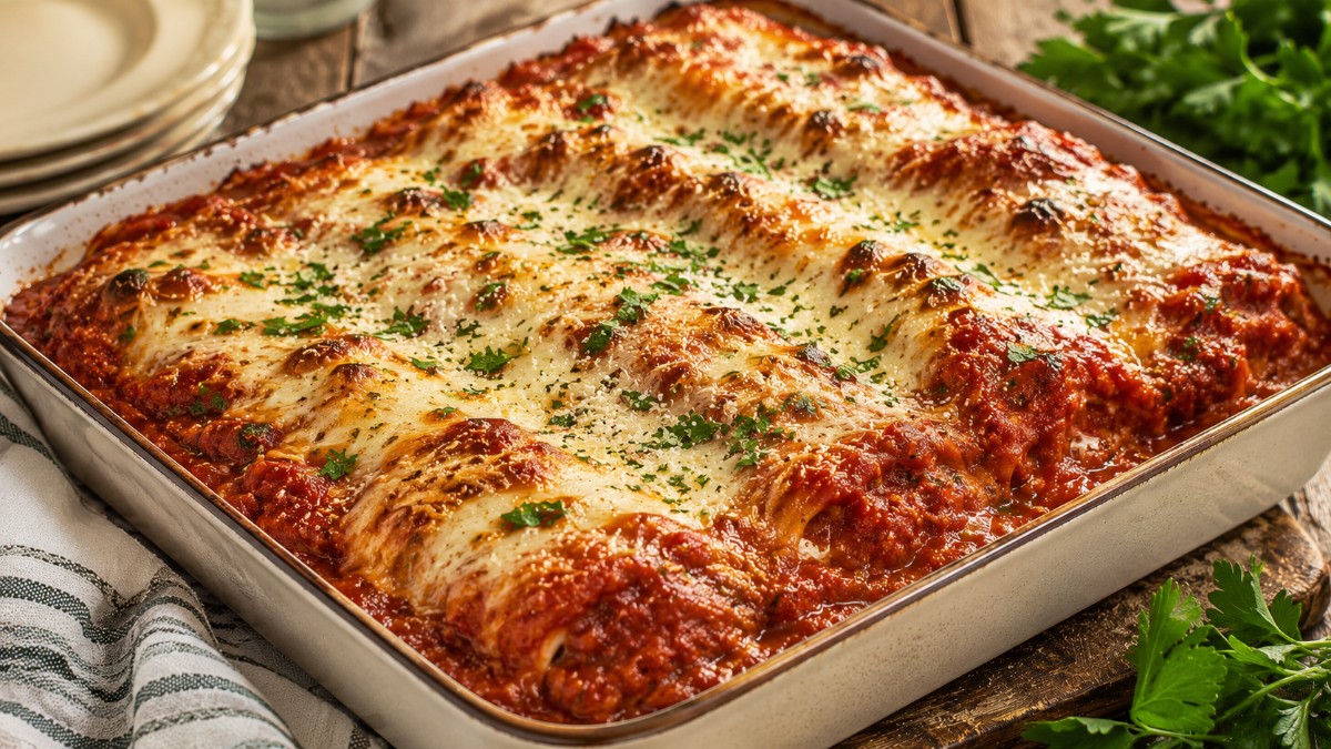 Spinach Hamburger Cannelloni