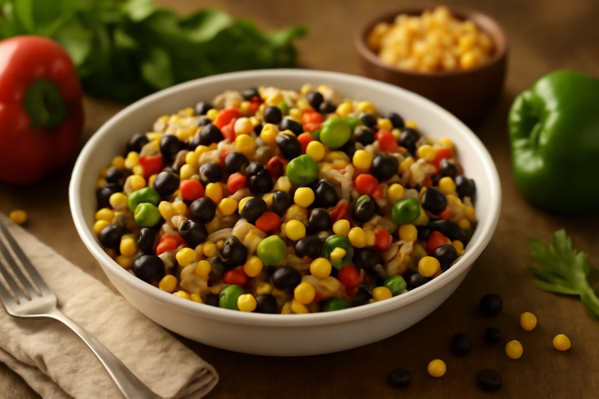 Sweet Black Bell Pasta Salad