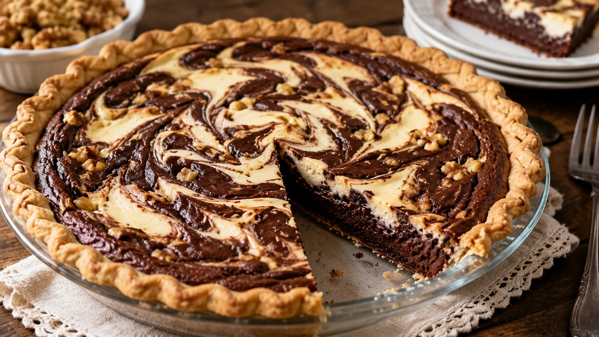 Fudge Marble Pie