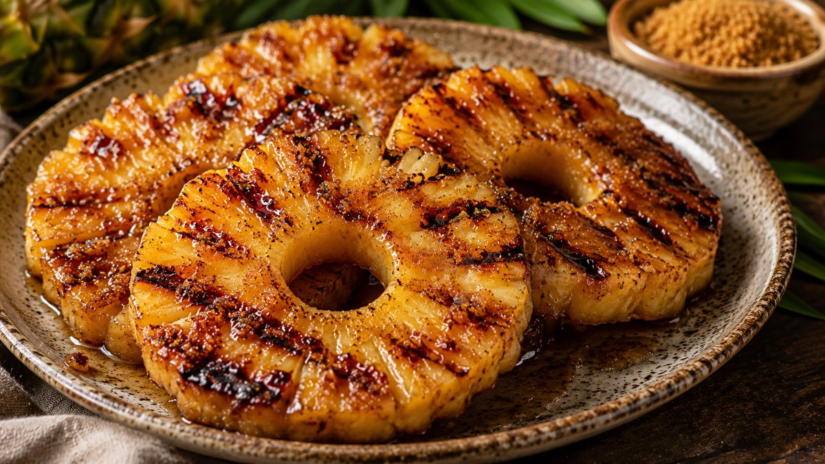 Brown Sugar Grilled Pineapple