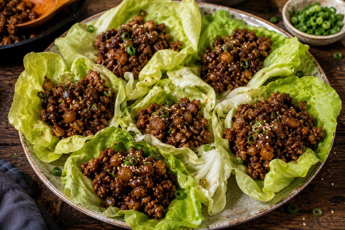 Asian Chicken Lettuce Wraps