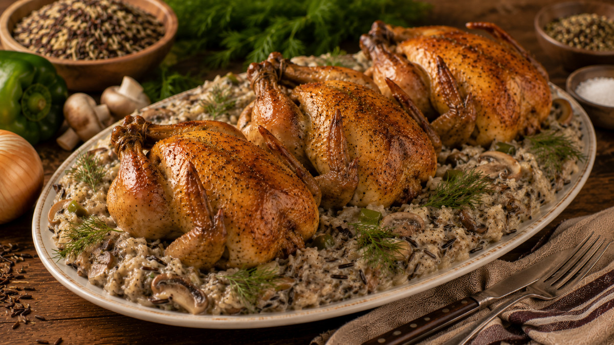 Rock Cornish Hen with Rice