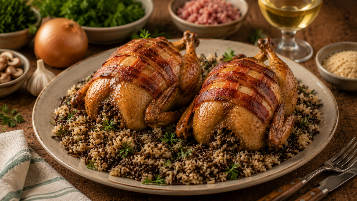 Stuffed Baked Cornish Hen