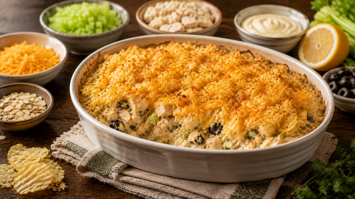 Hot Chicken-Cheese Salad