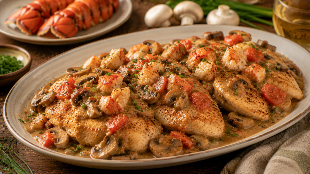 Chicken with Lobster and Tomato