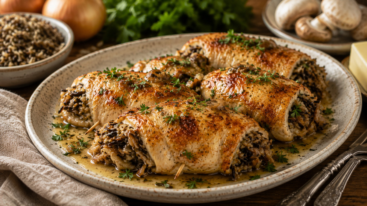 Chicken Breasts with Wild Rice
