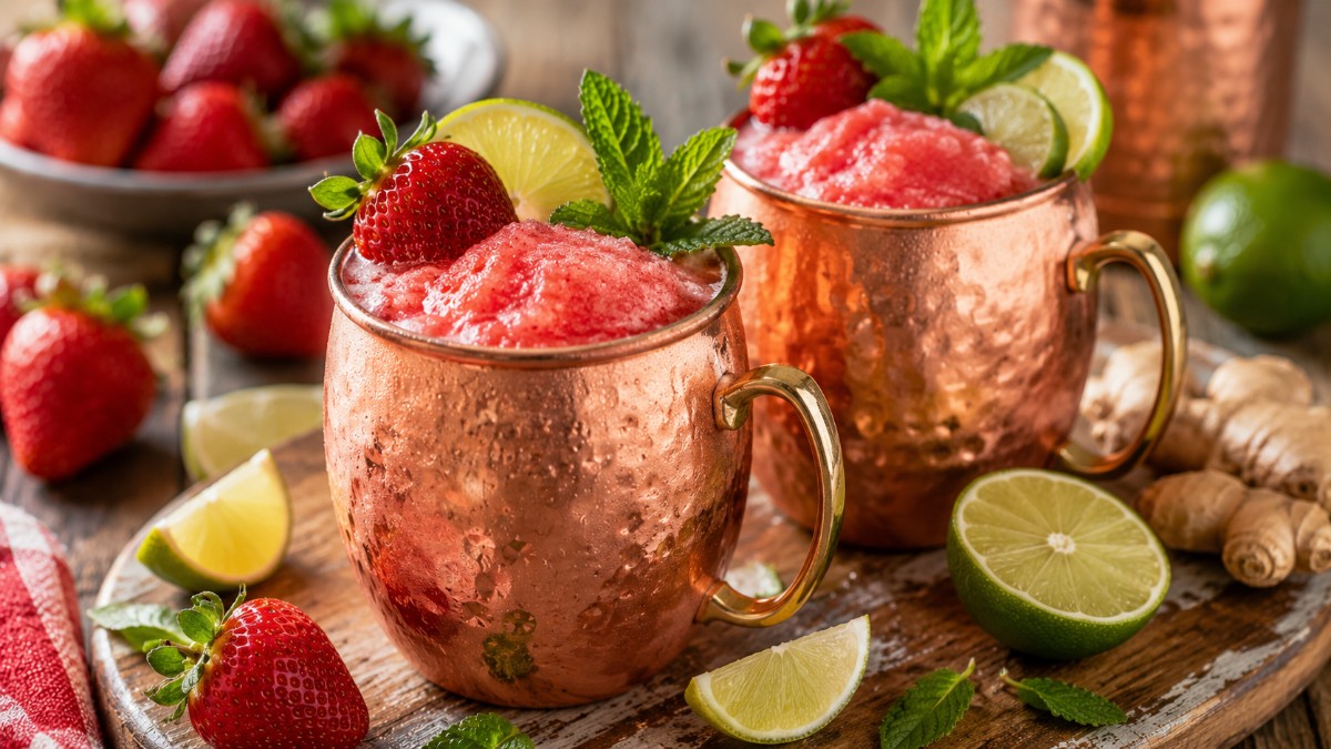 Frozen Strawberry Mule