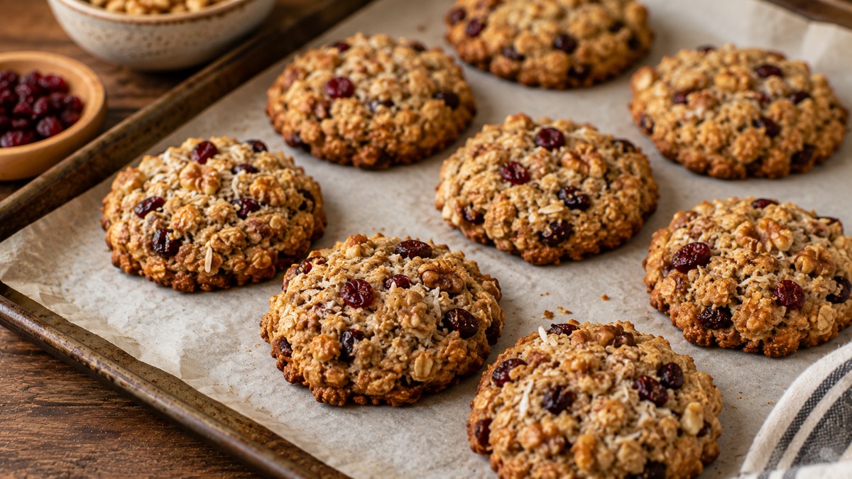 Cranberry Walnut Oatmeal Cookies