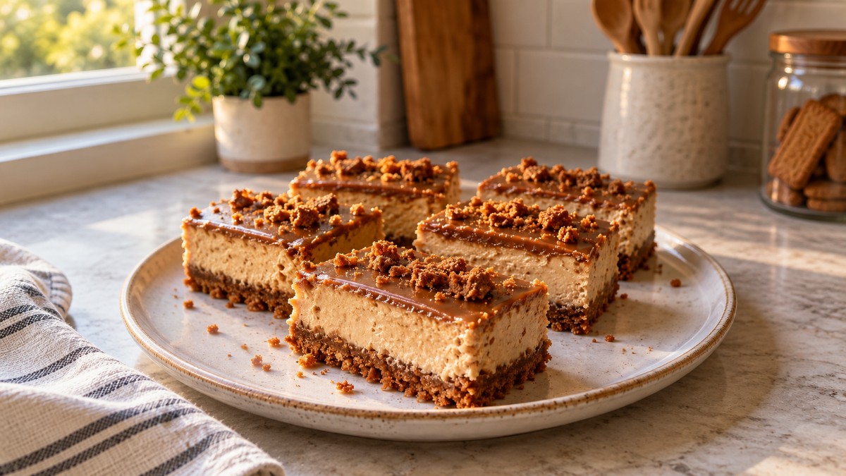 Biscoff Cheesecake Bars